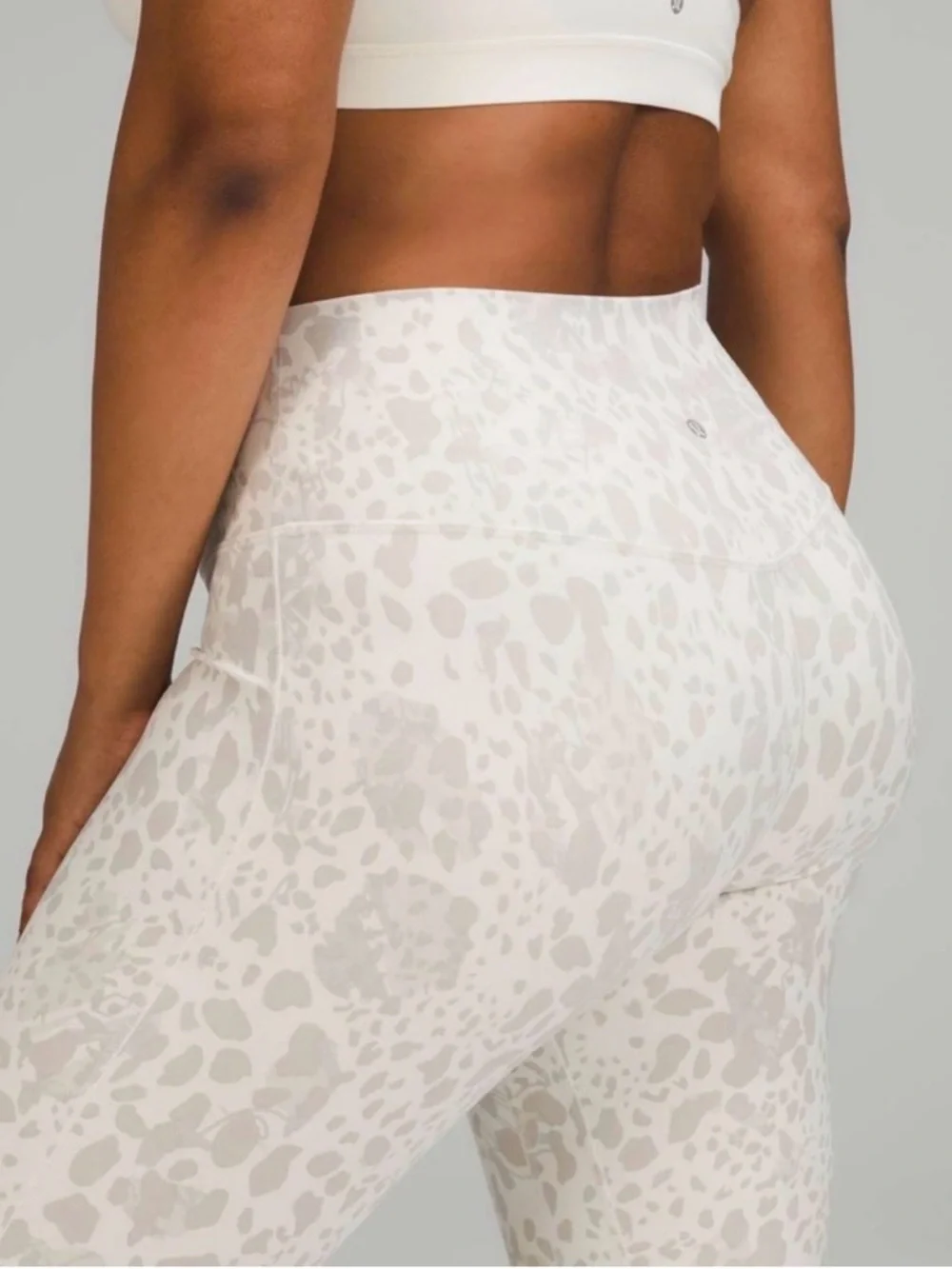 Lululemon Align HR Leggings Cheetah Antique white 2 - Picture 2 of 6